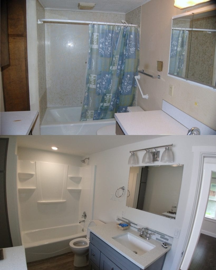 bathroom remodeling kelso before and after